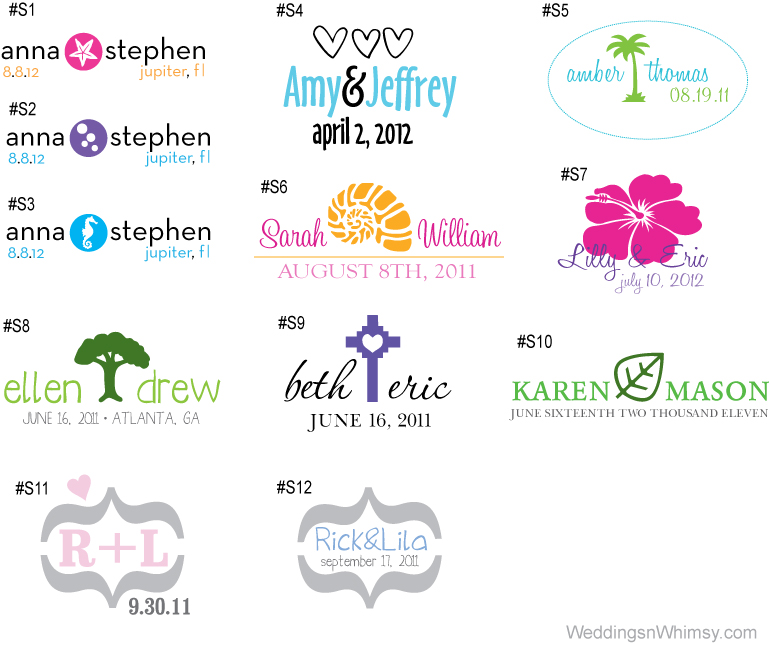  Blog Archive New Product Custom Personalized Wedding Monograms
