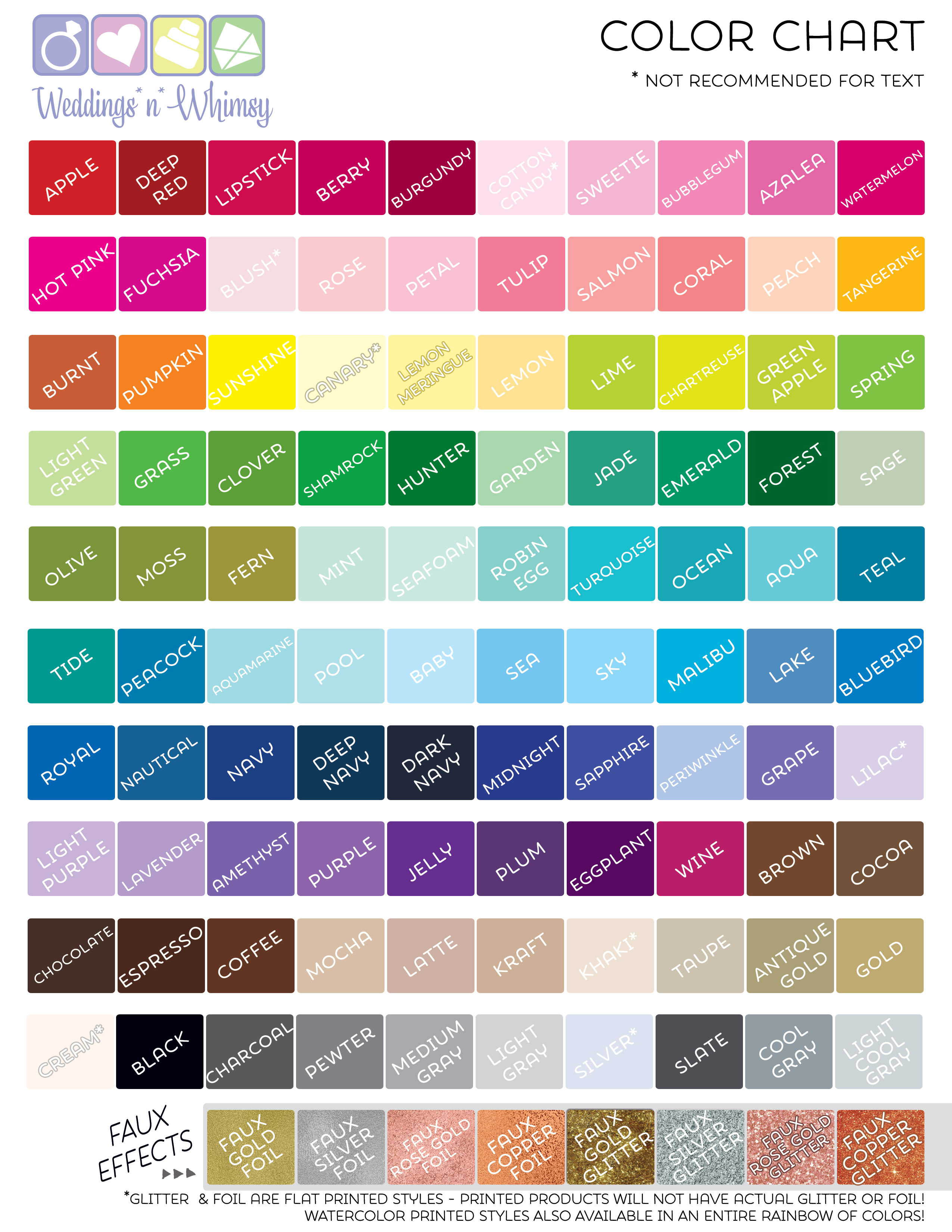 color chart